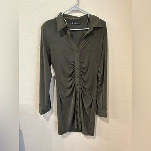 DayDream Green Shimmer Mini Dress in Size Large
